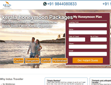 Tablet Screenshot of keralahoneymoon-packages.com